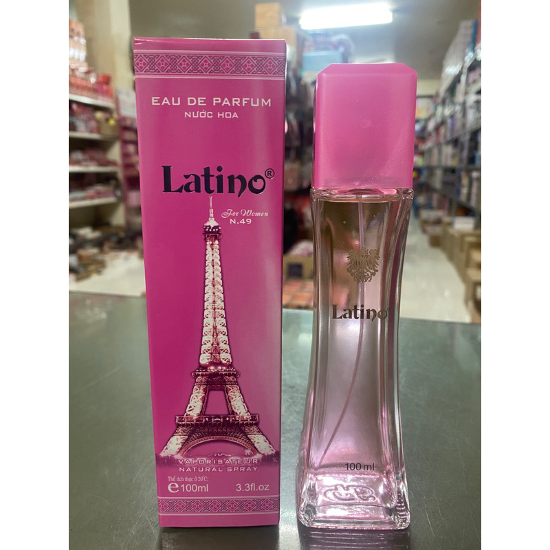 น้ำหอม Latino หอไอเฟล สีชมพู 100 ml.