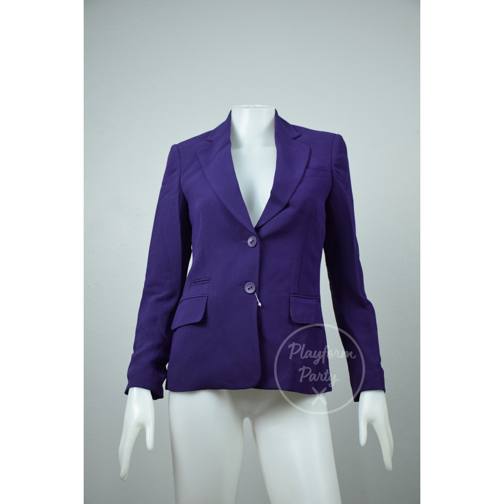 สูทสีม่วง ผู้หญิง มือ 1 (ธีมงานสีม่วง งานแต่ง งานเลี้ยง) ไซส์ XS - 2XL)