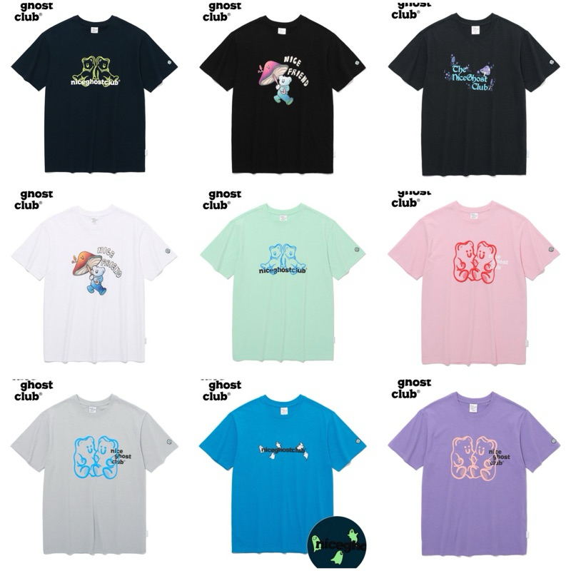 พร้อมส่ง | Nice ghost club t-shirts ของแท้ 100%