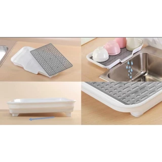 Keyway D-043 ถาดคว่ำแก้วพร้อมตระแกรงรอง, วางช้อน, วางผักผลไม้หลังล้างน้ำ สะเด็ดน้ำไหลลงอ่างเองง่ายๆ