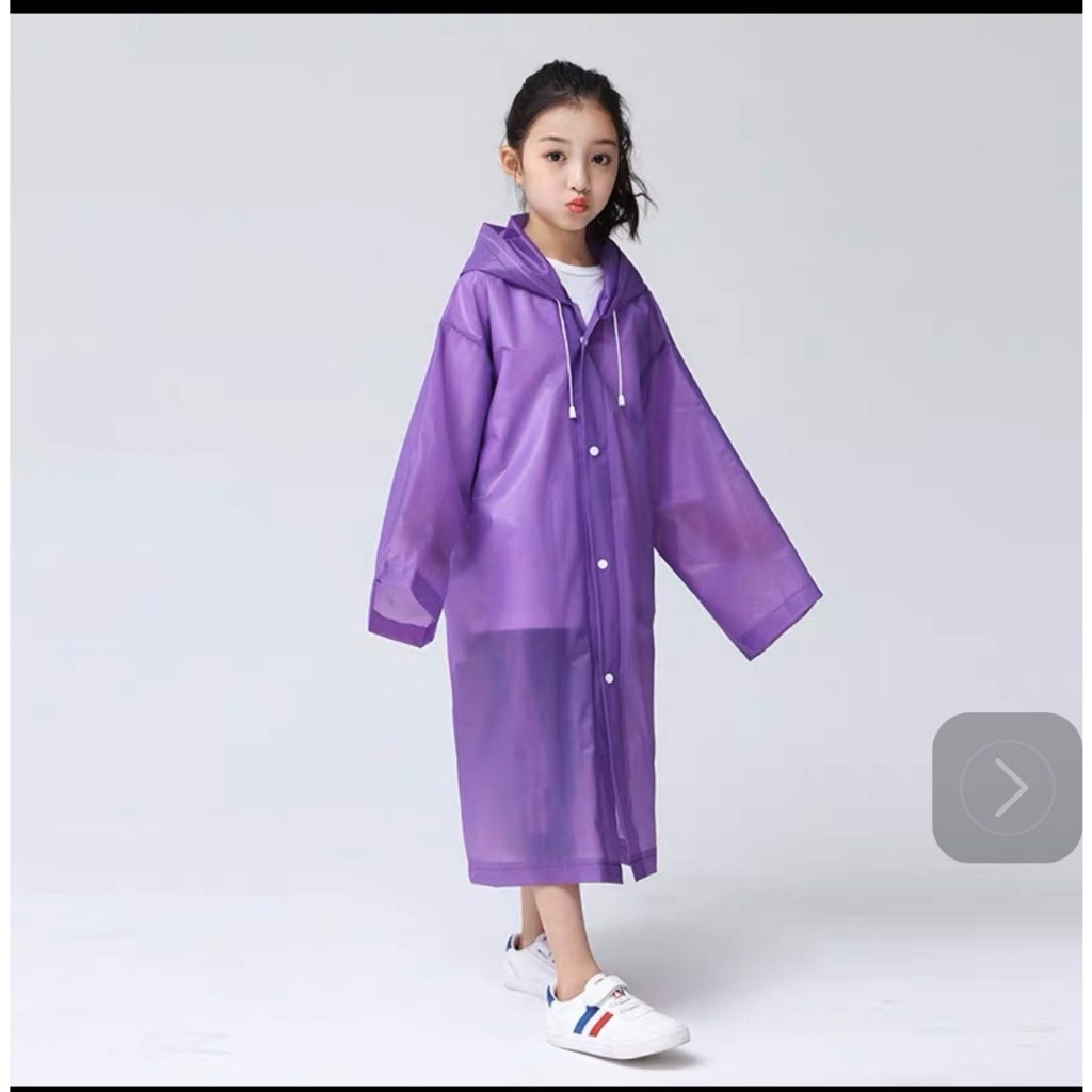 (พร้อมส่ง)CRJ188 เสื้อกันฝนเด็ก ชุดกันฝนเด็ก EVA คุณภาพสูง ยืดหยุนได้ดี(เหมาะสำหรับ 90-135cm.)