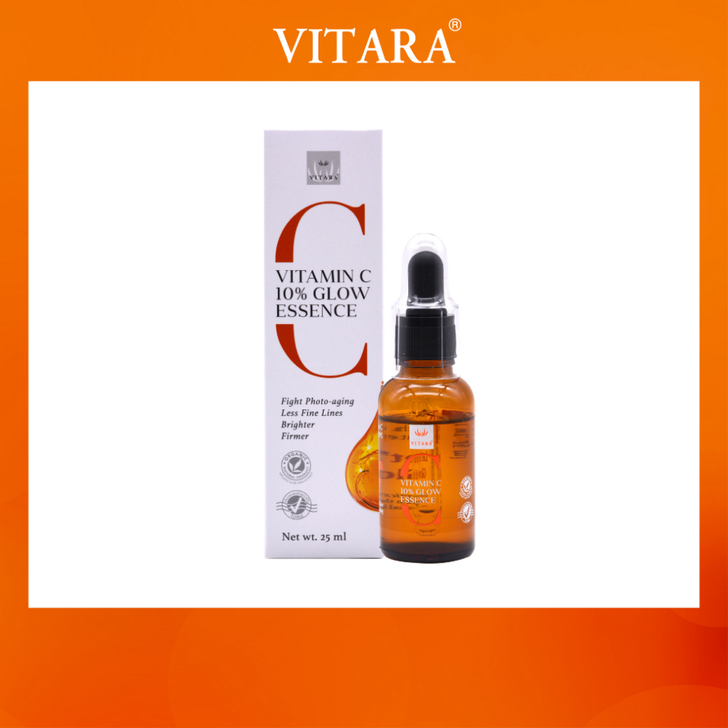 Vitara Vitamin C10% Glow Essence 25 ml ไวทาร่า ไวตามินซี 10% โกลว์ เอสเซนส์