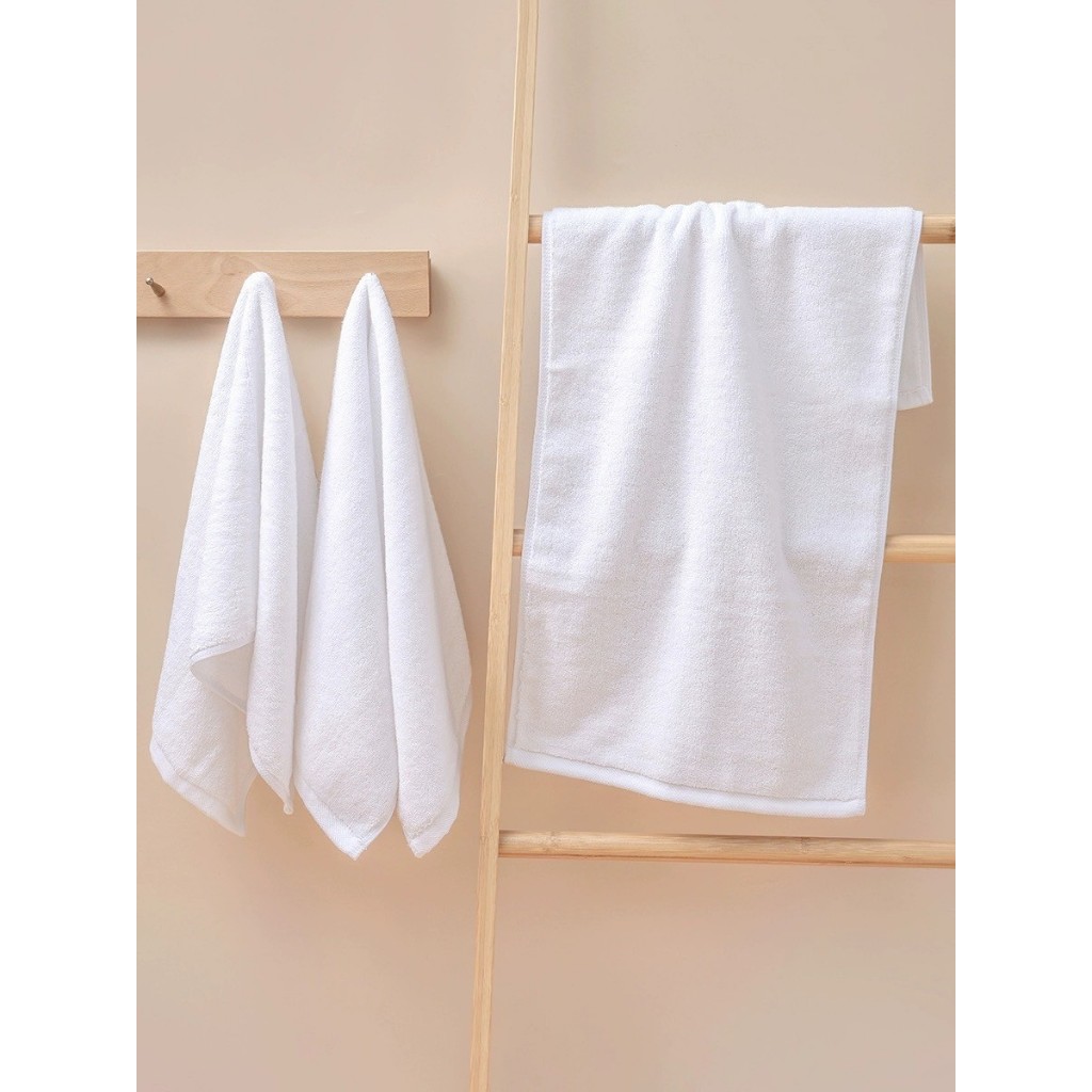 ผ้าเช็ดผม ผ้าขนหนูผืนเล็ก เกรดโรงแรม 5 ดาว รุ่นพรีเมี่ยม คอตตอล cotton 100%【 ขนาด 35 x 75 cm. 】✅✅