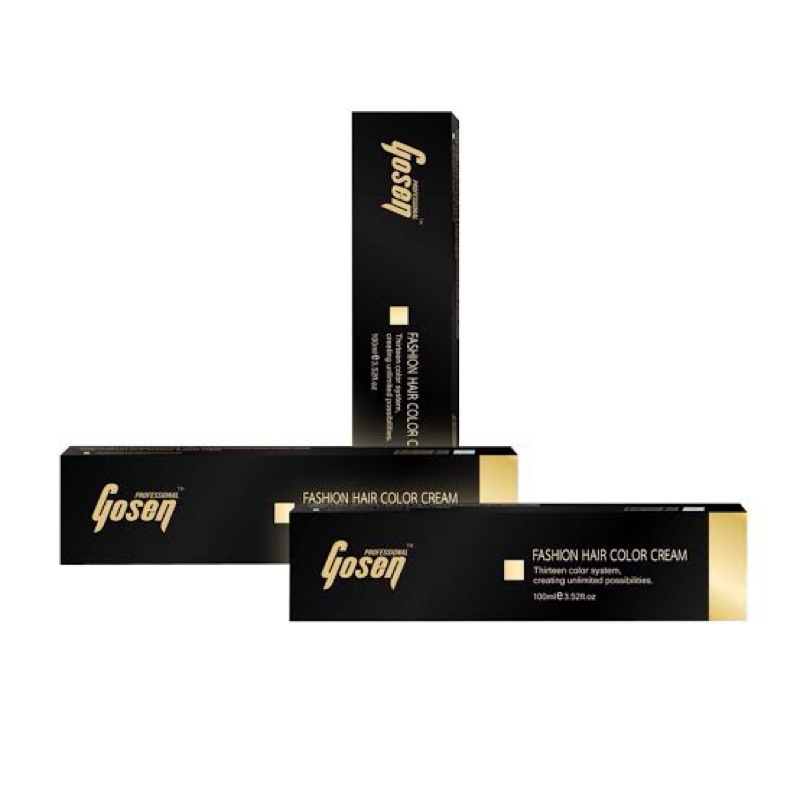 สีย้อมผม สีโกเซ็น gosen รุ่น หลอดดำ 100 มล: (ไม่รวมไฮโดรเจน)