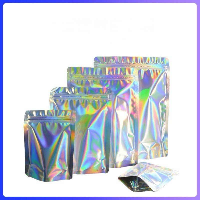Holographic Smell proof Mylar Zip Bags for 3.5 grams/ 7 grams / 14 grams / 28grams / 50 grams Wholes