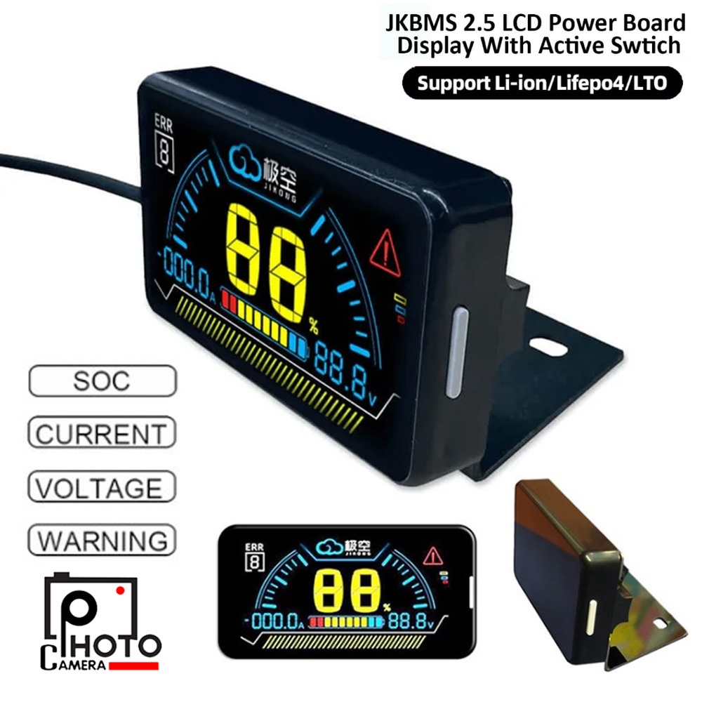 จอ LCD สำหรับใช้วัดโวลท์ Smart BMS Jikong โดยตรง มีหลายแบบ เสียบใช้งานได้เลย