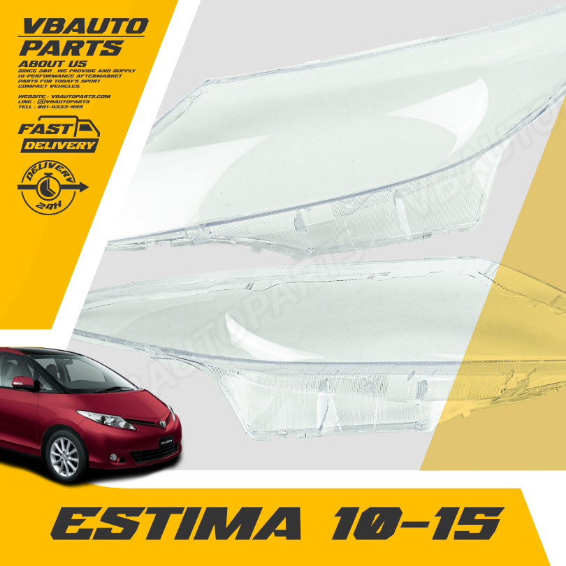 เลนส์ไฟหน้า TOYOTA(Estima10-15)