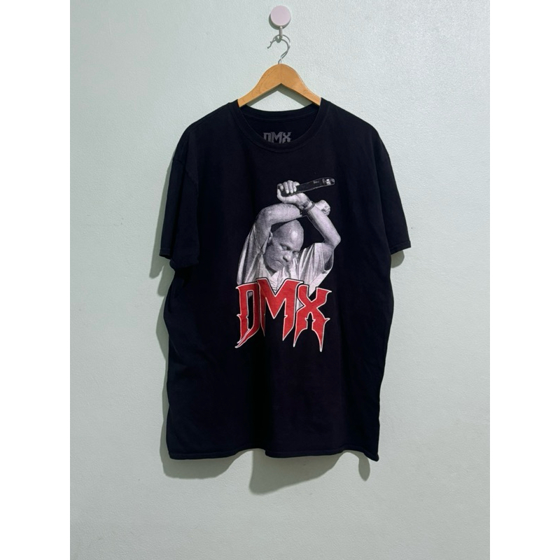 เสื้อ DMX Gray Retro Acid Washed Shirt Sleeve Unisex Crewneck T-Shirt Rapper Casual L