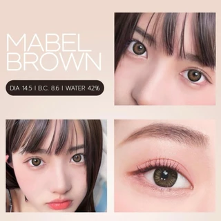 Angel Zone คอนแทคเลนส์ รุ่น Mabel Brown 14.5 (รองรับสายตาปกติและค่าสายตาสั้น -0.50 ถึง -10.00)
