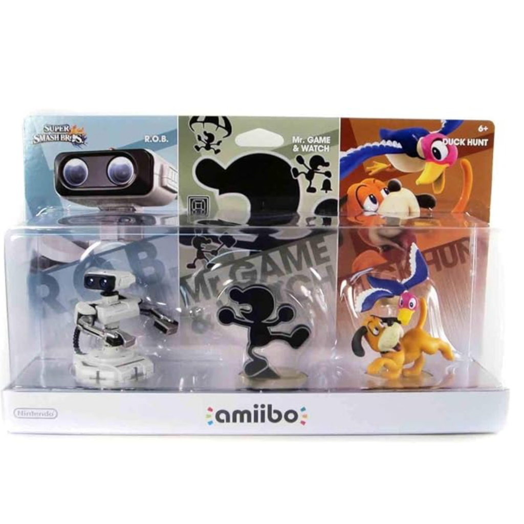 Nintendo Amiibo - Super Smash Bros. - R.O.B / Mr. Game & Watch / Duck Hunt