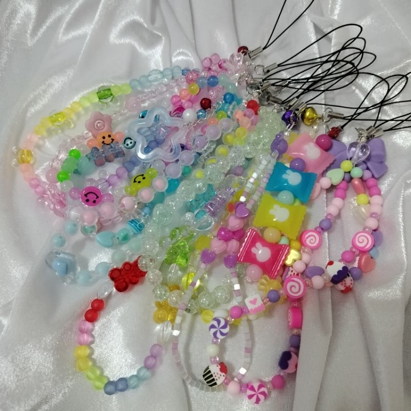 สายคล้องโทรศัพท์ ใส่ชื่อได้ สีแคนดี้ PHONE STRAP