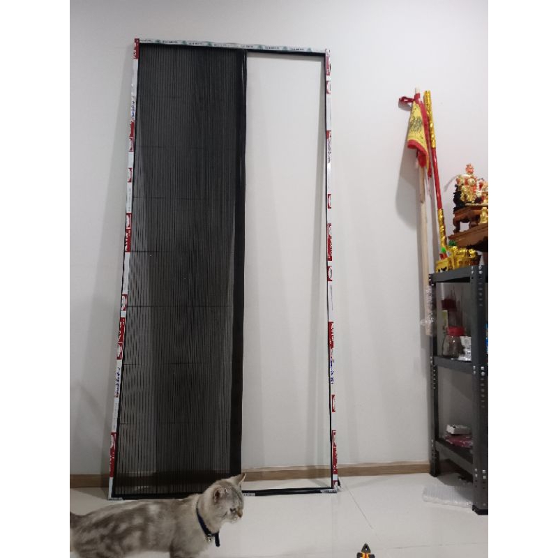 🚪ประตู//เก็บซ้าย//ผ้ามุ้งสีดำ ผลิตในไทย