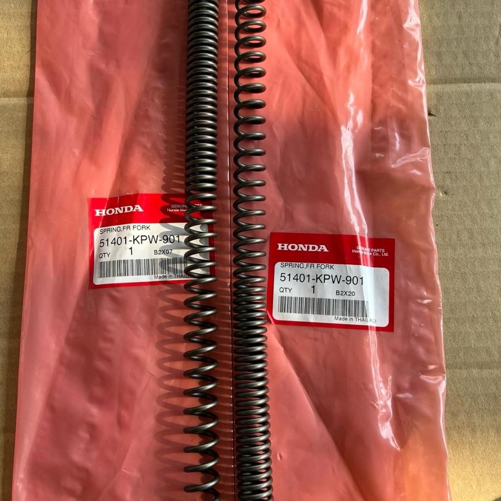 สปริงโช๊คหน้า W-125R,W-125S,W-125i บังลม ของแท้เบิกศูนย์ 51401-KPW-901 (ราคาต่อคู่)