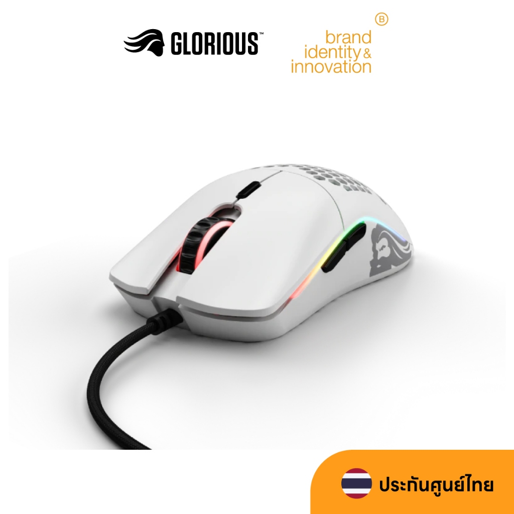 Glorious Model O- Gaming Mouse Matte White มีสาย