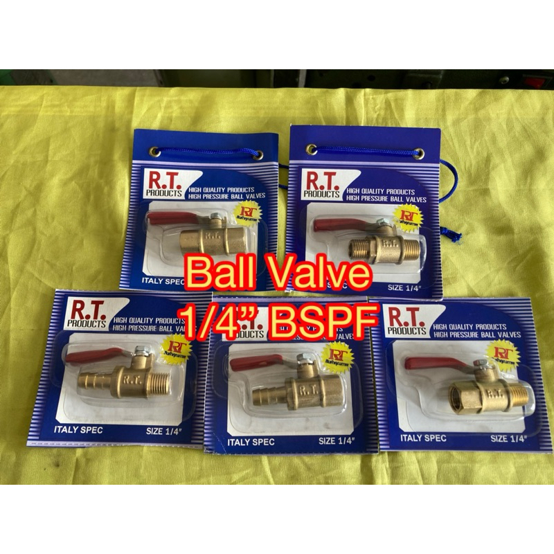 Ball Valve 1/4”BSPF บอล วาวล์ 2หุน บอลวาวล์ทองเหลือง Brass Ball Valve 1/4”BSPF