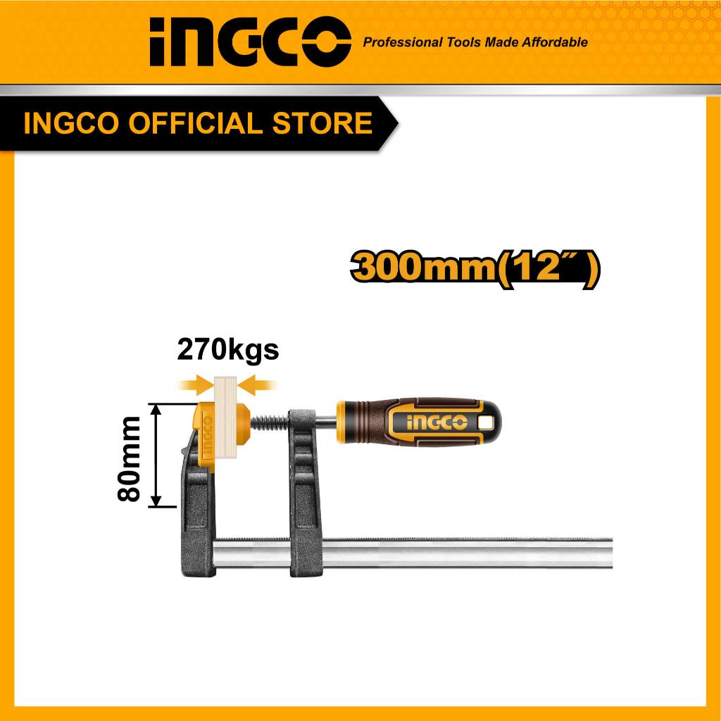 INGCO ปากกาจับชิ้นงาน ขนาด 80x300 mm. 12" HFC020802