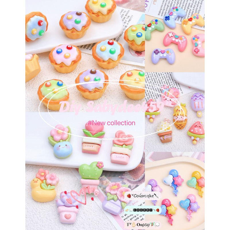 เรซิ่นงานใหม่DIY jibbiztรองเท้าแต่งเคสโทรศัพท์แต่งกิ๊บอื่นๆอีกมากมายการ์ตูนสินค้าพร้อมส่ง