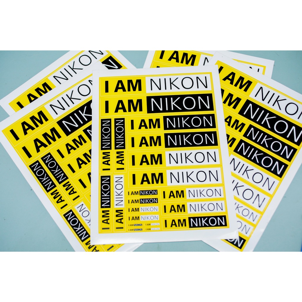 สติ๊กเกอร์ I AM NIKON ของแท้จากนิคอน