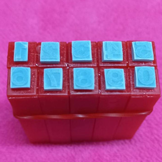 ตรายางตัวเลขอารบิก/ทึบ/เบอร์4/ขนาด0.3ซม.***จิ๋ว***(ผลิตจากยา…