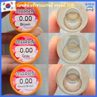 คอนแทคเลนส์ Marry Brown / Gray / Almond Brown (Montra) ขนาดกลาง 💙 เลนส์ทูโทน ตานัว ลดตาลอย