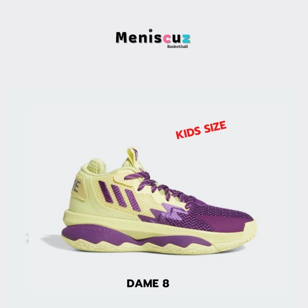 รองเท้าบาส adidas รุ่นใหม่ DAME 8 4th Quater K.O. KIDS SIZE