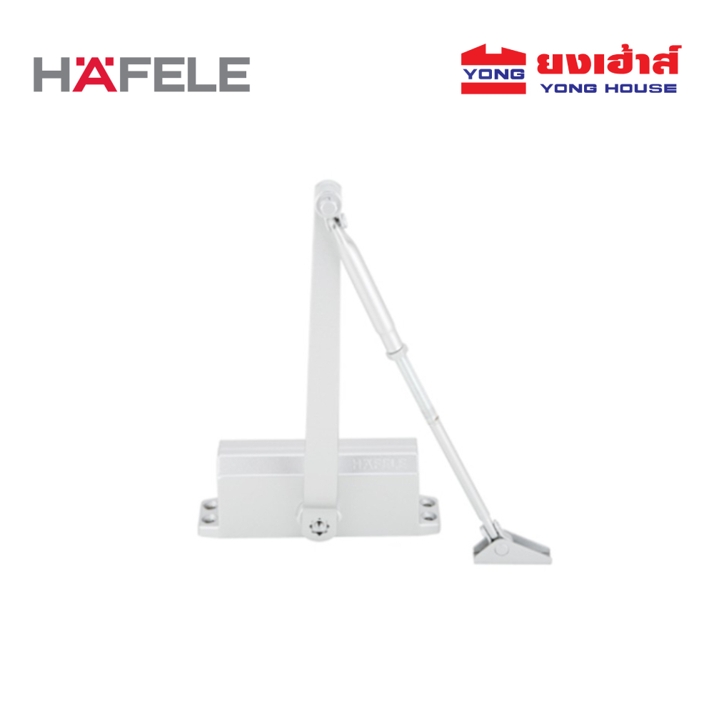 HAFELE โช๊คอัพประตู แขนตั้งค้าง สีเงิน EN3 60kg. รุ่น 489.30.011 EN2 40kg. รุ่น 489.30.012