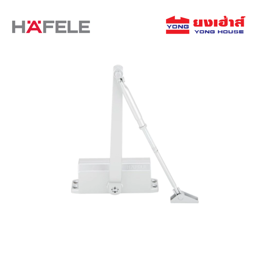 HAFELE โช๊คอัพประตู แขนตั้งค้าง สีเงิน EN3 60kg. รุ่น 489.30.011 EN2 40kg. รุ่น 489.30.012