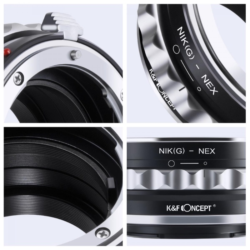 K&F Nikon G/F/AI/AIS/D Lenses Adapter to Sony E Mount Camera (KF06.070)