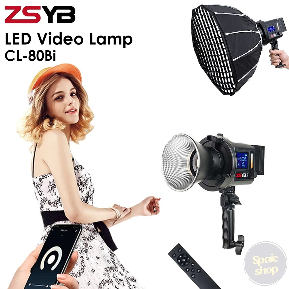 ZSYB LED Video Lamp CL-80Bi   ไฟสตูดิโอ Color 3200-5600K ไฟสตูดิโอ 80W