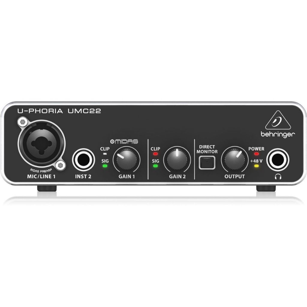 Behringer U-PHORIA UMC22 Audio Interface ออดิโออินเตอร์เฟส 2 Channel