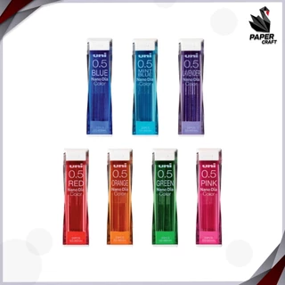 Uni (ยูนิ) ไส้ดินสอกด ไส้ดินสอกดสี รุ่น NANO DIA COLOR บรรจุ 20 ไส้ ขนาด 0.5 มม. ( 1 หลอด )