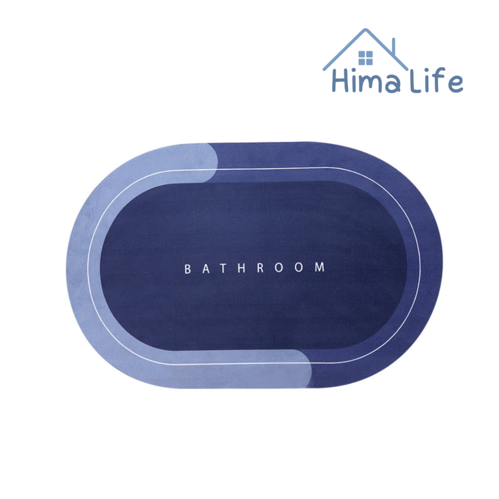 พรมเช็ดเท้า พรมซับน้ำ door mat 40x60cm. สำหรับเช็ดเท้า หน้าห้องน้ำ ห้องครัว Hima Life