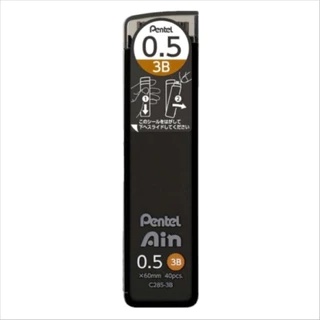 ไส้ดินสอกด Pentel Ain C285 ความเข้ม H, HB, 2B ,3B , 4B ขนาด 0.5 มม ไส้ดินสอ ดินสอกด ดินสอ ของแท้ สมใจเครื่องเขียน Somjai