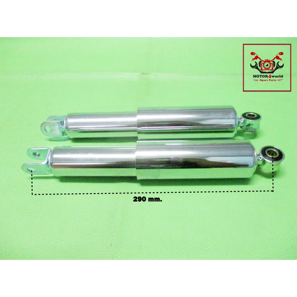 YAMAHA YL2 YL2G YL3 YB80 - ABSORBER REAR SHOCK CHROME (L. 290 mm) // \โช๊คหลัง ชุบโครเมี่ยม