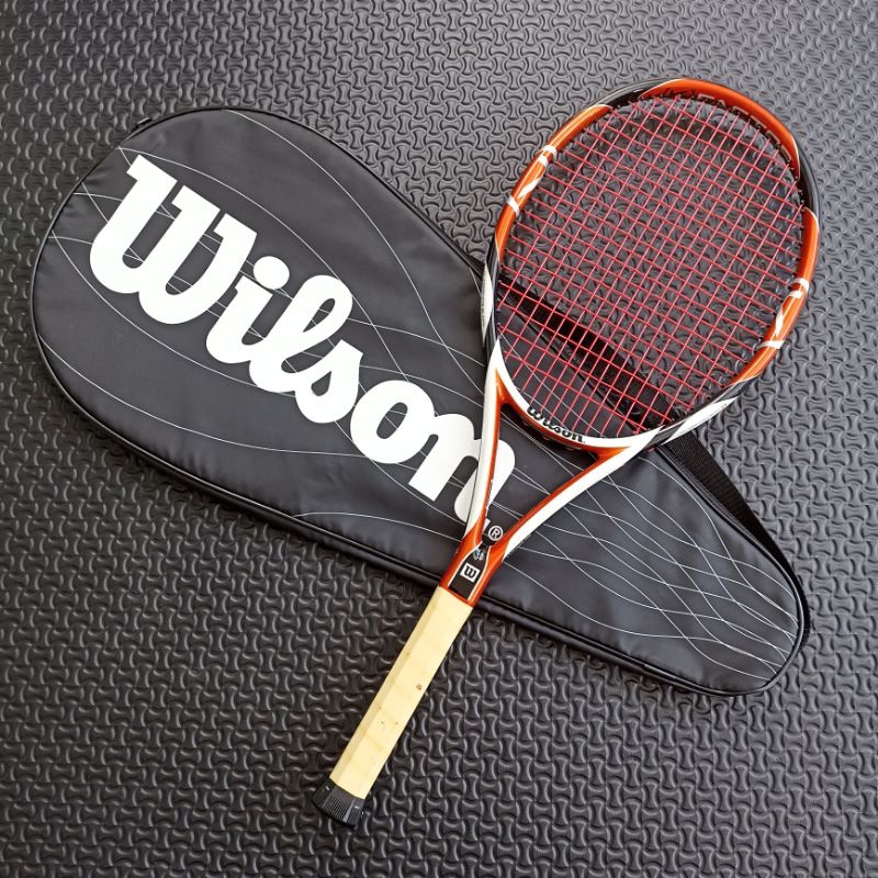 WILSON >> (K) FACTOR (K) TOUR ไม้เทนนิสมือสอง หน้าไม้ 95 sq.in. ความยาว 27" ลอกกริปเดิมแล้ว พร้อมซอง