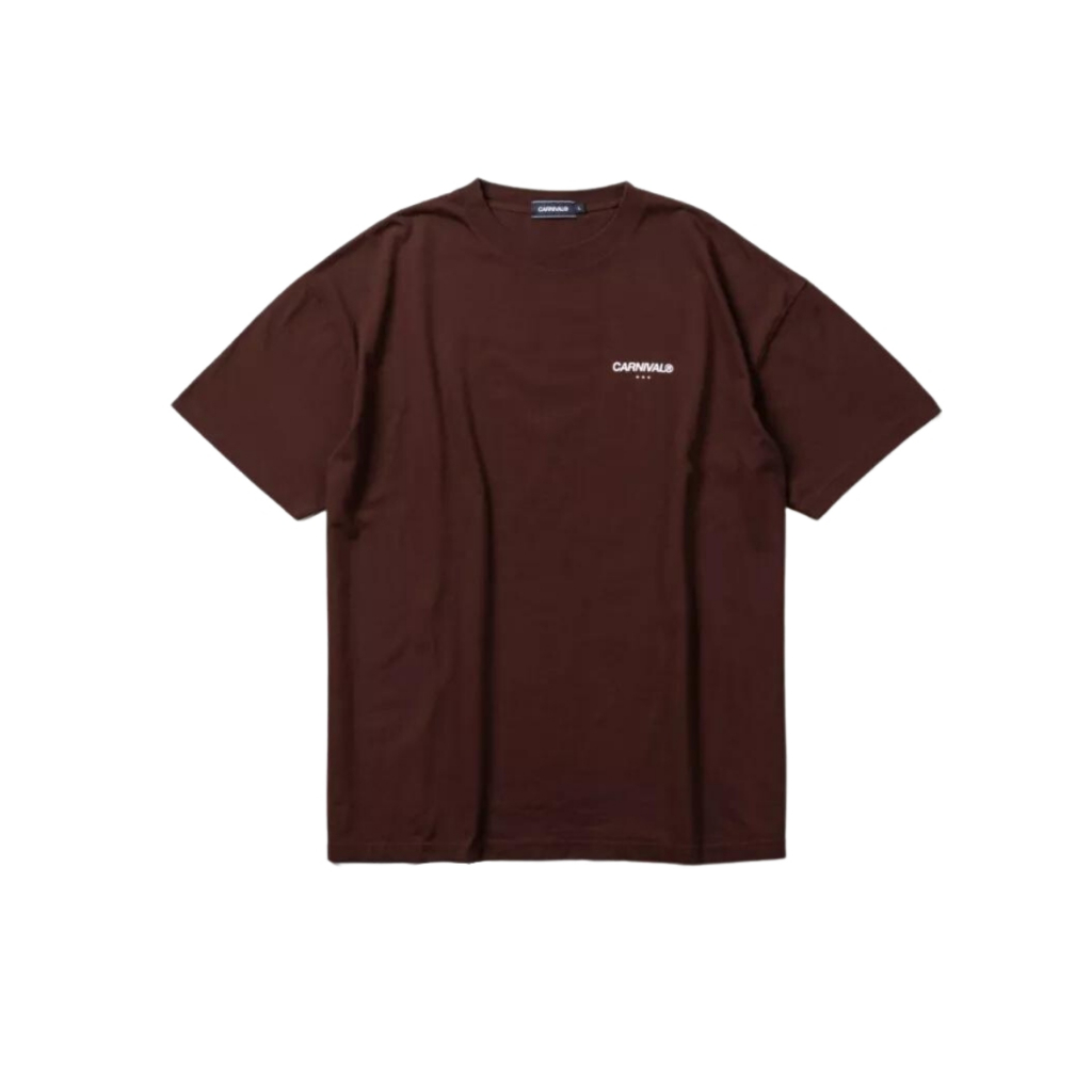 Carnival SS23 Basic T-Shirt สีน้ำตาล