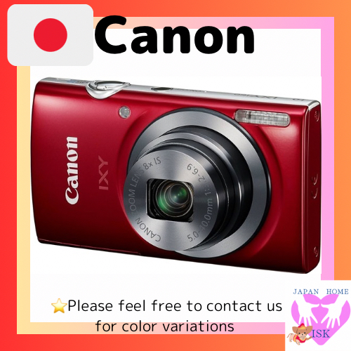 กล้องดิจิตอล Canon Ixy160 Red 8X  Optical Zoom Ixy160(Re) ส่งตรงจากญี่ปุ่น กล้องญี่ปุ่นมือสอง