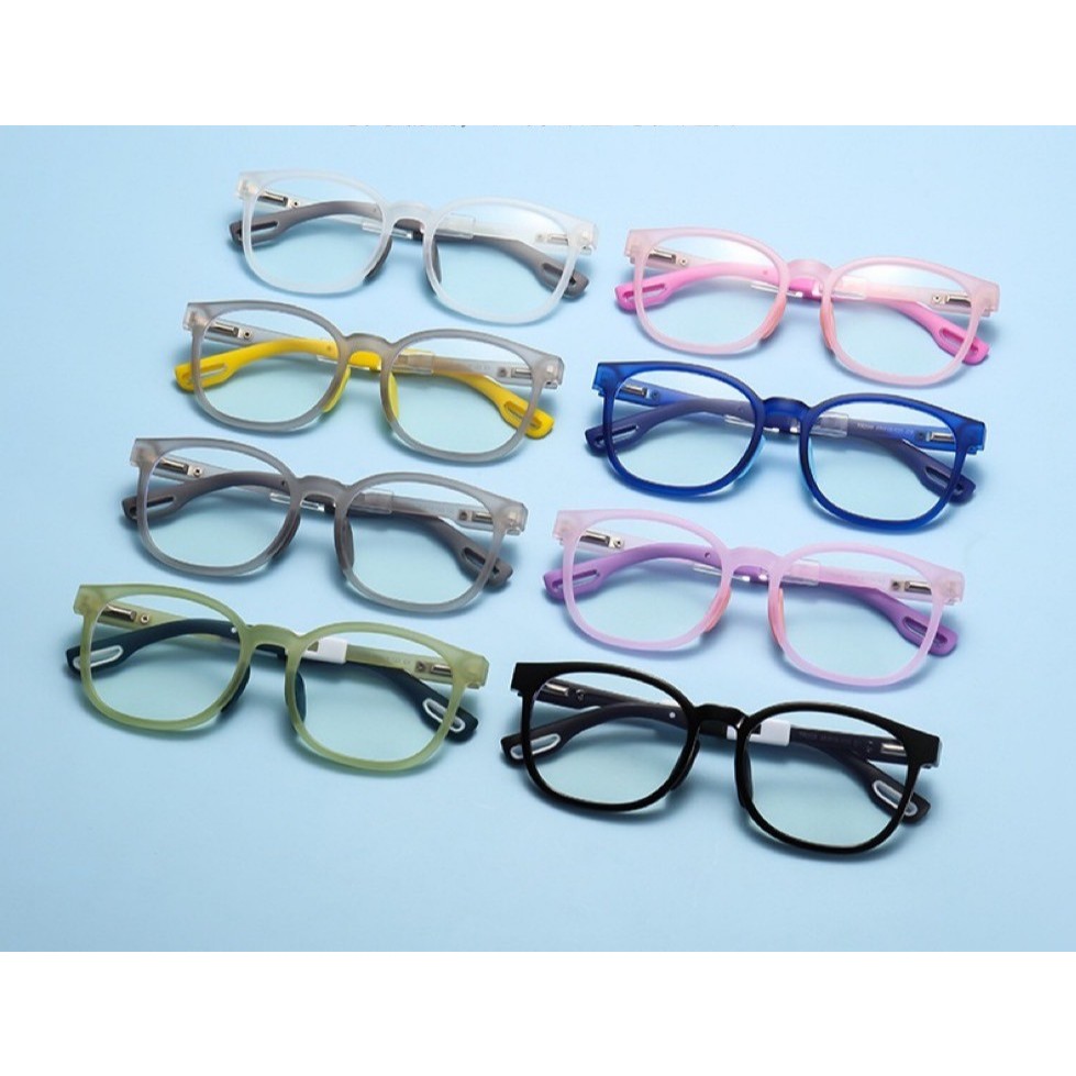👶แว่นกรองแสงเด็ก👧 สำหรับอายุ 3-12ปี ช่วยปกป้องถนอมสายตาเด็ก เเว่นตาเด็ก เเว่นถนอมสายตา แว่นตากรองแสงสีฟ้าTR208