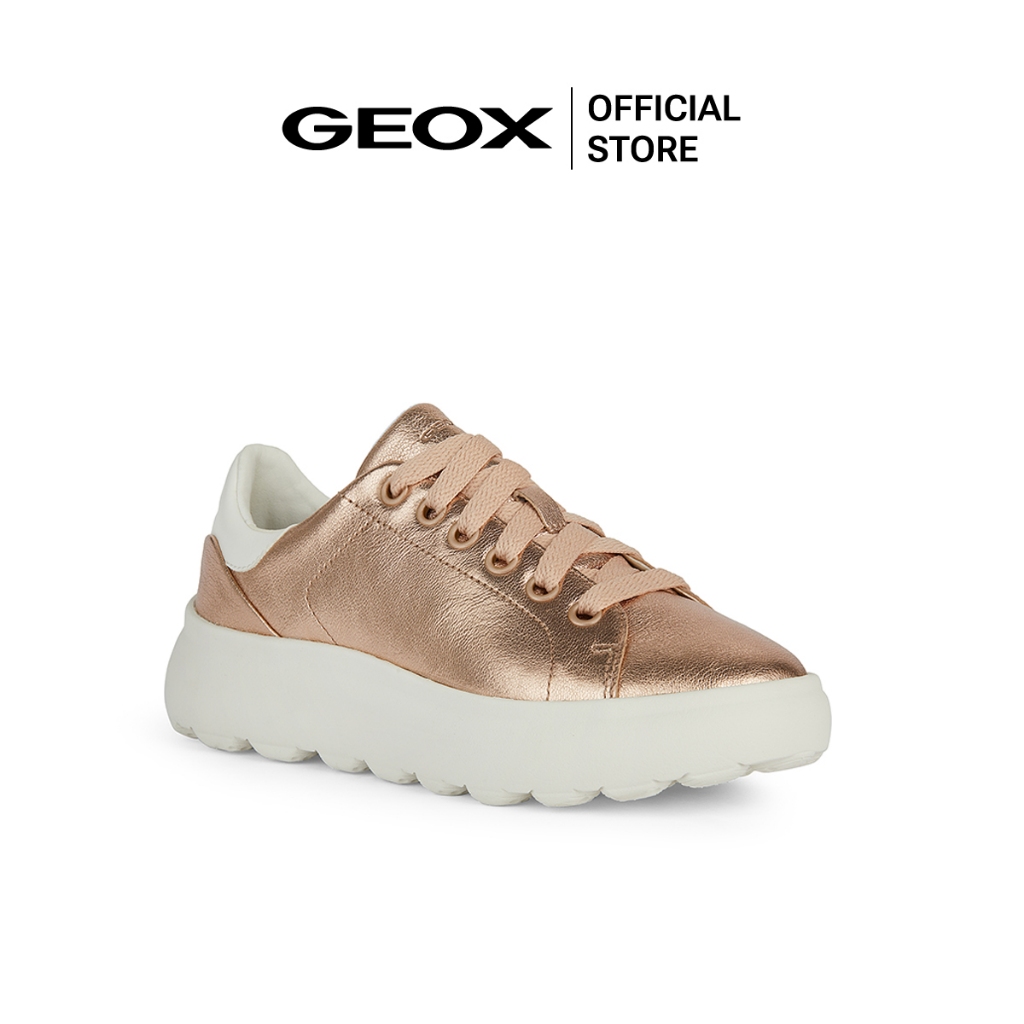 GEOX รองเท้าผ้าใบผู้หญิง รุ่น D SPHERICA EC4.1 - ROSE GOLD/OPTIC WHIT SS24 (D45TCCCH81RF_S4PIWT)