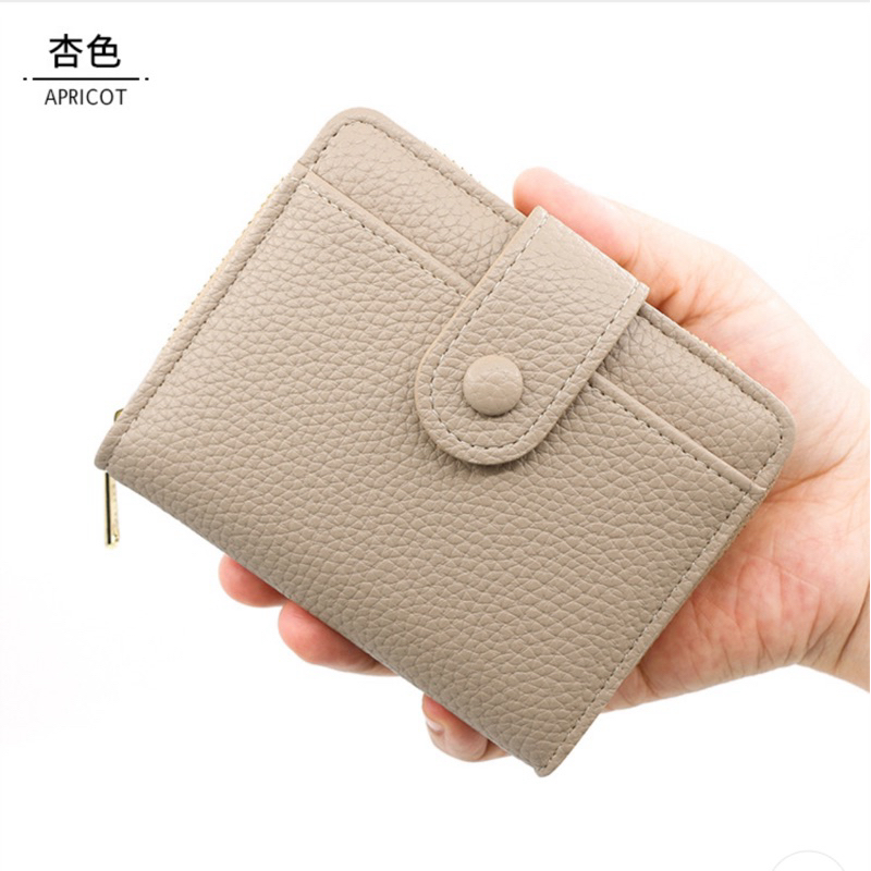 1040-2 พร้อมส่งจากไทย Anpunae กระเป๋าสตางค์ผู้หญิงใบสั้น หนังพียูเกรดพรีเมี่ยม หนังนิ่ม