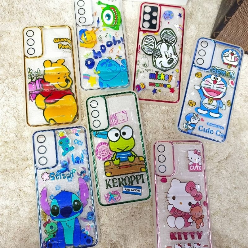 เคสมือถือ สำหรับรุ่น Samsung A34(5G) A13(4G) A23(5G) A05 A05S A04S A14(5G) A54(5G)เคสใสนวมการ์ตูนลายน่ารักคลุมเลนส์กล้อง