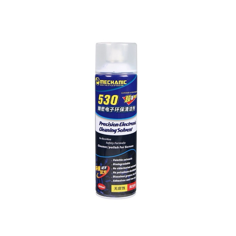 น้ำยา Mechanic 530 สีน้ำเงิน สำหรับทำความสะอาดหน้าจอ