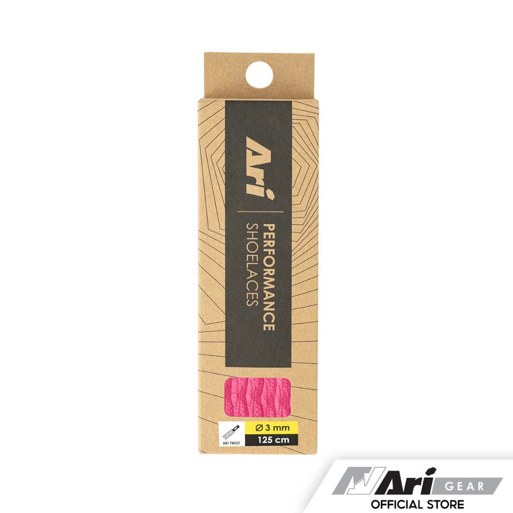 ARI TWIST SHOELACES - PINK เชือกรองเท้า อาริ TWIST สีชมพู