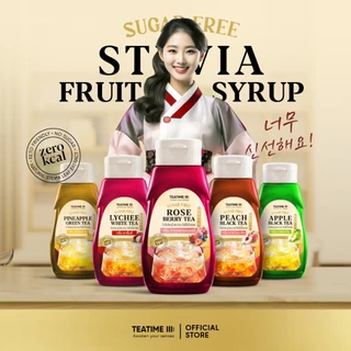 TeaTime ทีทาม ไซรัปคีโต ไซรัปหญ้าหวาน 0 kcal กลิ่นชาผลไม้