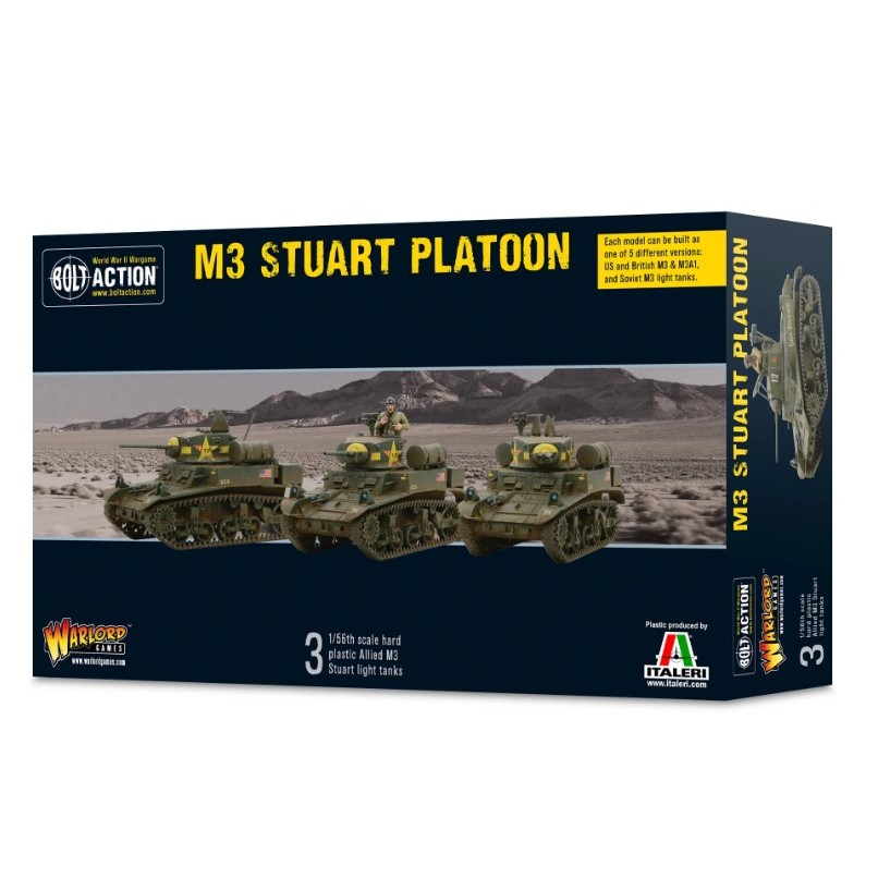 [พร้อมส่ง]warlord game-M3 Stuart Platoon