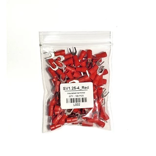 หางปลาแฉก หุ้ม SV1.25-3, SV1.25-4, SV2-4 SV lnsulated Terminals