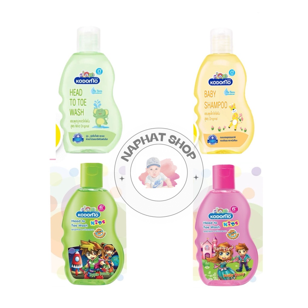 KODOMO โคโดโม แชมพูสบู่เหลวเด็ก ขนาด 100 มล. (สุ่มกลิ่น 1 ขวด)