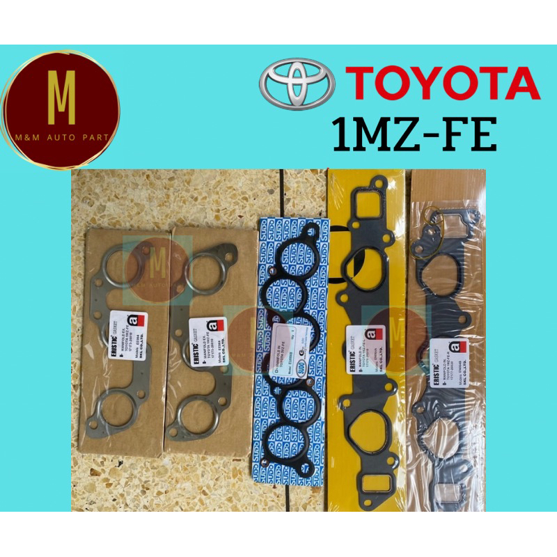 ประเก็นไอดี-ไอเสีย TOYOTA LEXUS 1MZ 2MZ 3MZ-FE V6 24V ราคา/ชุด 5ชิ้น