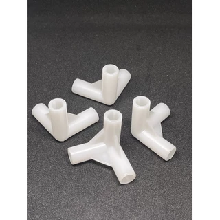 ข้อต่อ pvc 8 - 8.5 และ 9.5 มม. (แบบหนา) ข้อต่อพลาสติก DIY ข้อต่อโครงกระเป๋า