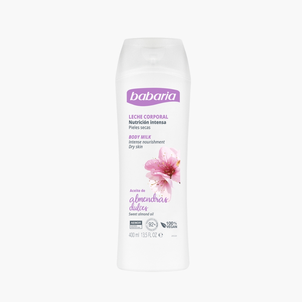 ฺBabaria Aceite de Sweet almond oil Body milk อัลมอนด์ออยล์ บอดี้มิลค์
